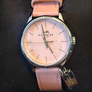 Coach Ruby Series Quartz Digital Gold Dial Watch
